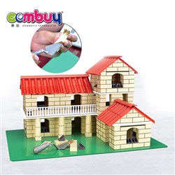 CB977443 CB977444 - DIY villa house clay tiles stacking toys building bricks for kids